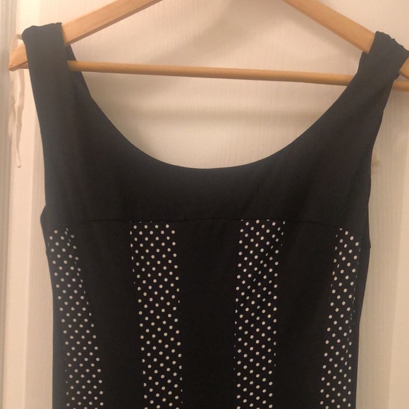 NWOT- size 10 black and polka dot swing dress - Picture 2 of 5